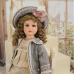 26-Inch Antique Bisque Doll Porcelain Girl Doll with Gorgeous Dressing